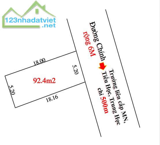 LÔ ĐÁT RÀNH CHO NDT THIỆN CHÍ ĐƯỜNG TO THÔNG RỘNG 6 M CHỤ CHÍNH CỦA LÀNG LẬP TRÍ MIMH TRÍ - 3