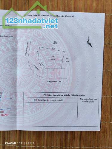 Bán lô góc 2 mặt đường KDC Trần Hưng Đạo, TP Hải Dương, 114.64m2, vị trí đẹp, sổ hồng