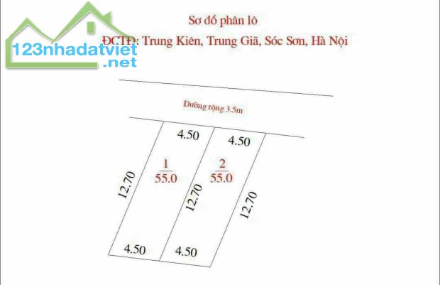 GIÁ 670 TR DT 55 M ĐƯỜNG Ô TÔ TRÁNH THÔNG