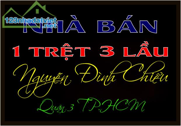 Cần bán rẻ nhà phố 4.5 x 9.5m 1 trệt 3 lầu Nguyễn Đình Chiều Quận 3 TP.HCM