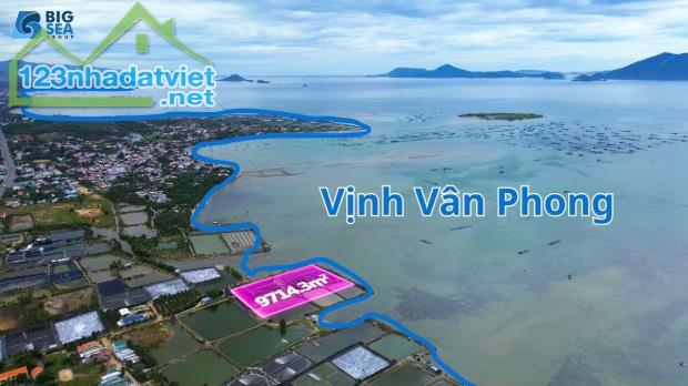 Bán Lô Đất Mặt Biển Vịnh Vân Phong, Nha Trang: 9.714,3m² - 5