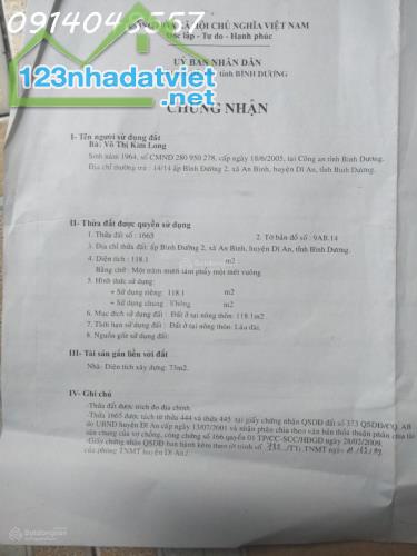 Chính chủ bán gấp căn nhà Thành phố Dĩ An, giáp ranh Thủ Đức