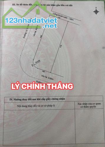 BÁN ĐẤT 2 LÔ LIỀN KỀ 2 MẶT TIỀN ĐƯỜNG LÝ CHÍNH THẮNG-HOÀ MINH-LIÊN CHIỂU