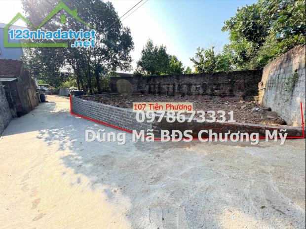 107M2 ĐẤT TẠI TIÊN PHƯƠNG-CHƯƠNG MỸ GIÁ 2TY2