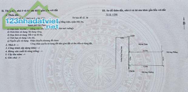 Bán đất mặt đường ĐÔng Trung Hành 64m MT 5 m GIÁ 3.84 tỉ gần Ngô Gia Tự