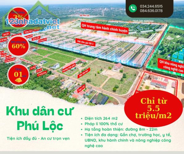 📢 Đầu tháng mới nhận ngay chiết khấu khủng tại KDC Phú Lộc 📢