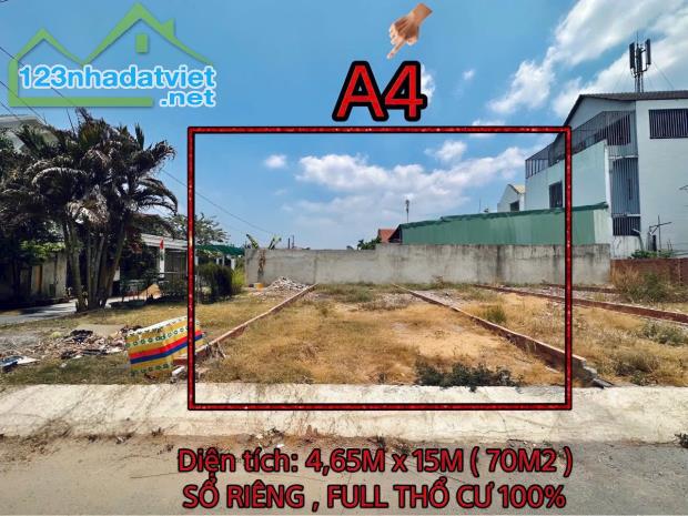 Bán đất 70m2 SHR thổ cư đường ô tô (P. Trảng Dài) chỉ 2,390 tỉ - 1