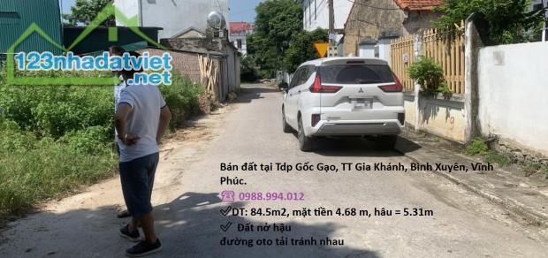 Bán đất tại Tdp Gốc Gạo, TT Gia Khánh, Bình Xuyên, Vĩnh Phúc. ☎️ 0988.994.012 - 2