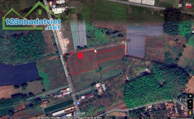 Giảm 41 tỷ Đất MT Nguyễn Thị Rành Củ Chi, 1ha, ngang 70m, Đường 12m chỉ 3x tỷ - 4