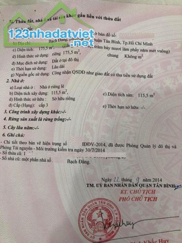 Bán đất đường Bạch Đằng ngay Sân Bay, p2, tân Bình, DT:5x35, giá:19 tỷ - 2