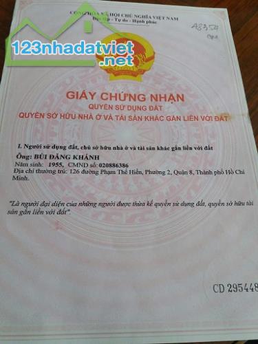 Chính chủ cần bán nhà phường 2 quận 8 thành phố Hồ Chí Minh