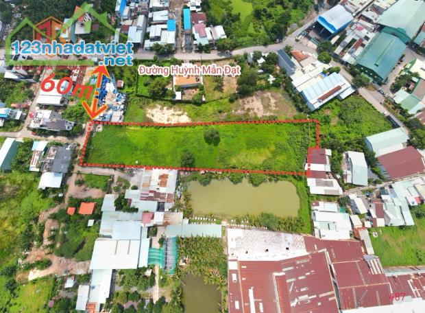 Bán lô đất vị trí 2 Huỳnh Mẫn Đạt, Hóa An, Biên Hòa, Đồng Nai, 6300m2, giá 23 tỷ.