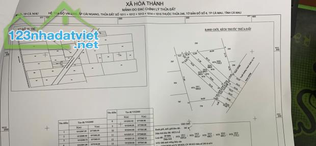 Chính Chủ Bán Nhanh Lô Đất Đẹp - Giá Tốt Tại Cái Ngang - Hoà Thành - TP Cà Mau - Cà Mau - 2