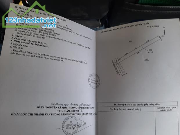 Bán đất vĩnh hòa phú giáo.Dt 48.350m.Giá bán 16 tỷ 1ha.đất đã đóng skc 50 năm cho toàn bộ - 1