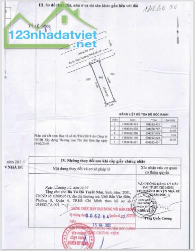 Cần bán 120m2 đất full thổ cư tại Nhơn Đức, Nhà Bè, HCM. - 1