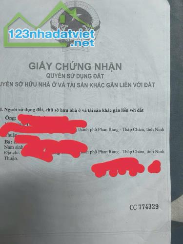 !! SIÊU PHẨM *  GIÁ TỐT * CHÍNH CHỦ BÁN NHÀ ĐẤT TRUNG TÂM TP PHAN RANG - THÁP CHÀM, NINH - 1