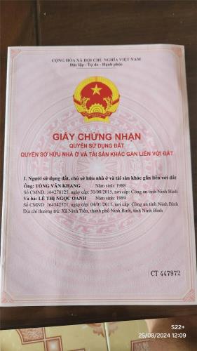 CHÍNH CHỦ Cần Bán Đất Gia Thịnh B13.15, đường thông lên 477,  Xã Gia Thịnh, Gia Viễn, - 3