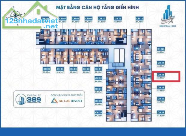 CHÍNH CHỦ CẦN BÁN  CĂN  HỘ CH15 TẦNG CAO VIEW ĐẸP KHÔNG Áp MÁI   TẠI  Phường Quán Bàu- - 4