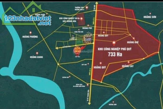 KCN Phú Quý diện tích 733 ha cách tt tp Thanh Hoá 10km .