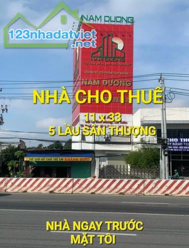 Cho thuê Nhà 308m2 6 tầng 100tr/t QL13 Thuận Giao Bình Dương