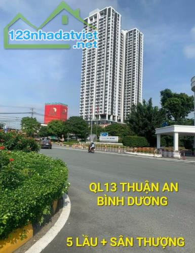 Cho thuê Nhà 308m2 6 tầng 100tr/t QL13 Thuận Giao Bình Dương - 1