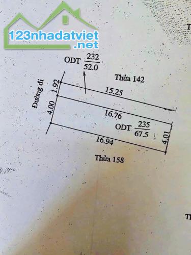 Bán đất ngõ đường Nguyễn Lương Bằng, ph Thanh Bình, TP HD, 67.5m2, mt 4m, ngõ oto, hướng t - 4