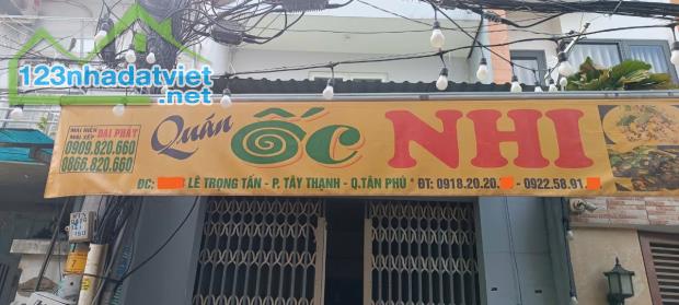 Mặt tiền hẻm kinh doanh, gần Sacombank Lê Trọng Tấn, 5.4 tỷ