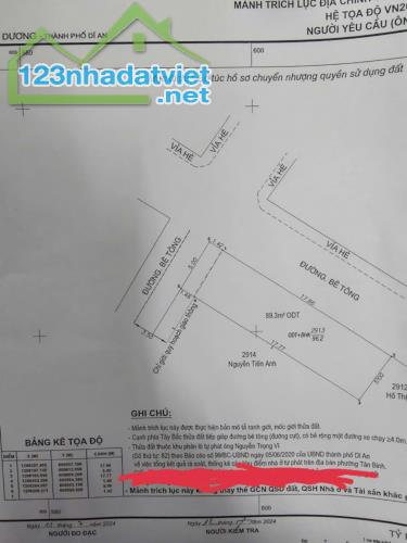 ĐẤT CHÍNH CHỦ - Vị trí đẹp 2 Mặt Tiền Tại Nguyễn Thị Khắp, Dĩ An, Bình Dương - 2