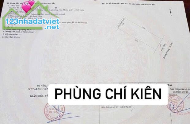 BÁN ĐẤT MẶT TIỀN ĐƯỜNG PHÙNG CHÍ KIÊN - HOÀ MINH-LIÊN CHIỂU-ĐÀ NẴNG