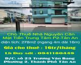 Chính Chủ Cho Thuê Nhà Nguyên Căn Mặt Tiền Trung Tâm P2-Tân An