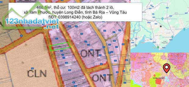 LONG ĐIỀN - ĐẤT THỔ CƯ CHÍNH CHỦ ĐỊNH CƯ, ĐẦU TƯ ĐỀU ĐƯỢC, PHÁP LÝ ĐẦY ĐỦ - 5