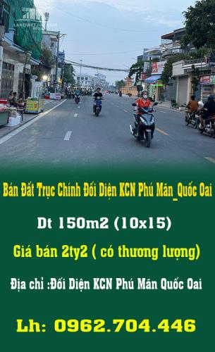 Bán Đất Trục Chính Đối Diện KCN Phú Mãn_Quốc Oai - 4