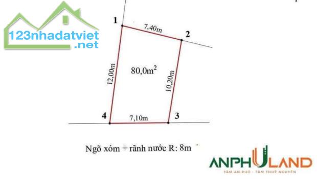 Mr Tùng chuyển nhượng lô gần ngay mặt đường Máng - Tân Dương giá chỉ 3,5x tỷ