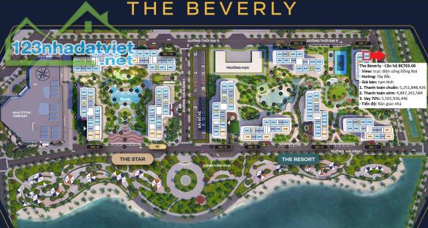 Căn hộ 2pn tại The Beverly, giá dưới 5 tỷ sở hữu ngay tầm view sông Đồng Nai 360 độ. LH - 4