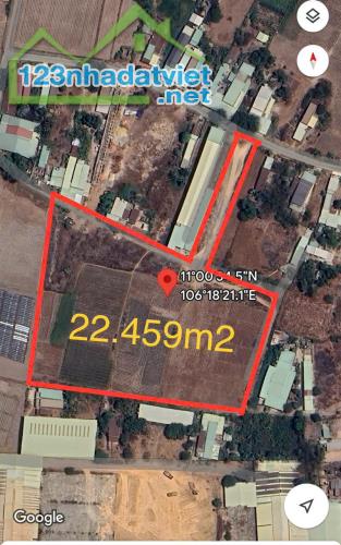 22459m2 đất quy hoạch chuyển SKC xã Lộc Giang, Đức Hòa, Long An giá 19 tỷ - 2