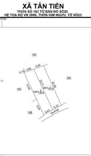 Chính chủ gủi bán  đất Tân Tiến 122m mặt tiền 5.5m đường oto giá đầu tư - 4