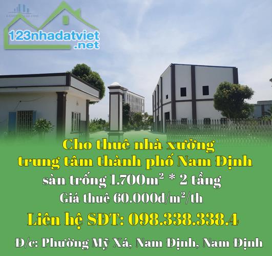 Chính chủ cho thuê nhà xưởng trung tâm thành phố Nam Định - 4