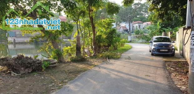 Bán đất thổ cư view hồ thị trấn Hương Canh , Bình xuyên . Diện tích 422m2 - 3