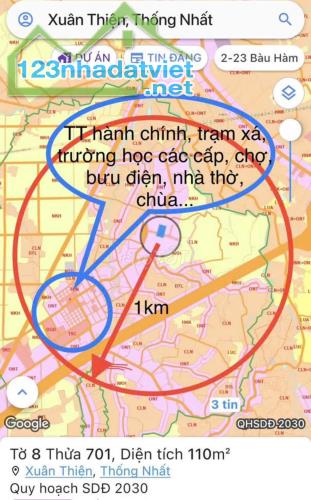 Chiính chủ bán lô đất tại xã Xuân Thiện, H. Thống Nhất, T. Đồng Nai - 3