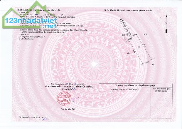 Bán 03 Lô Đất Liền Kề Tổng DT 3095m2 Mặt Tiền Kênh Nhân Lực, Gần Bệnh Viện Đa Khoa Sóc - 3