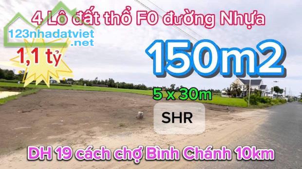 BÁN ĐẤT NGAY MT CHỢ MỸ THUẬN XÃ MỸ LỆ CẦN ĐƯỚC, DT 150M2 GIÁ 1TY1, SHR - 2