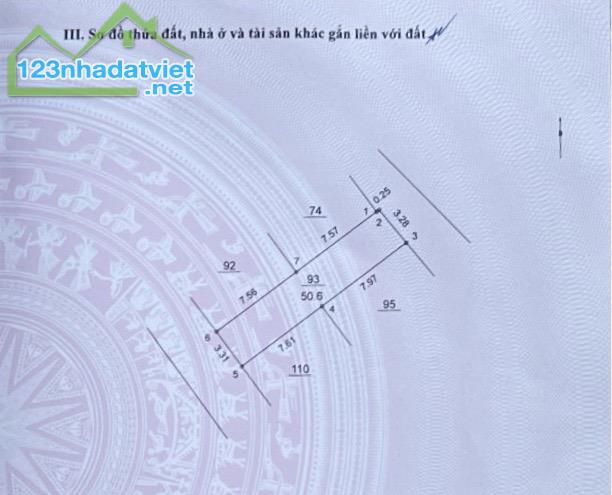 BÁN ĐẤT PHỐ VẠN PHÚC, P/LÔ Ô TÔ, VUÔNG DẸP, 60m, 7.9 tỷ - 1