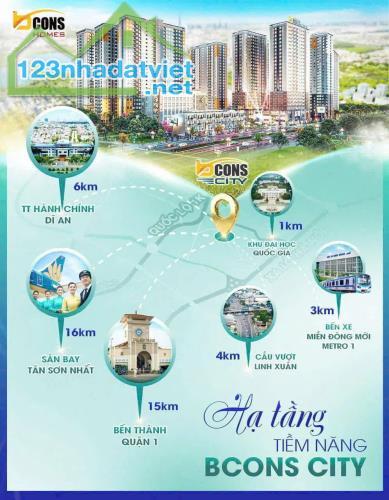 💥💥💥SỞ HỮU CĂN HỘ BCONS CITY LỜI NGAY HỢP ĐỒNG THUÊ 336TR/2 NĂM - 1