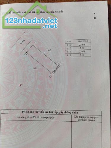 Bán đất đấu giá Hoàng Hoa, Tam Dương. DT 165.4m2. Giá 10.5tr/m2 - 1