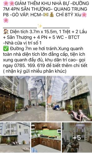 NHÀ MỚI LOÁNG- TIỆN KD- Ở- HXH-6PN- GÒ VẤP .HCM- P16-GẦN MẶT TIỀN  CITYLAND CAO CẤP - 7