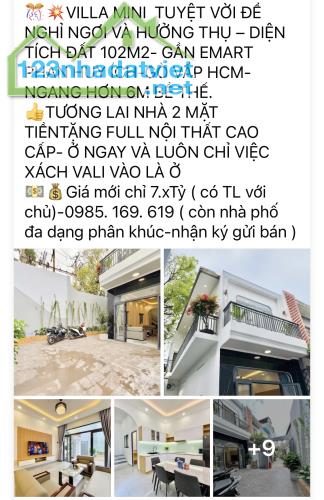 NHÀ MỚI LOÁNG- TIỆN KD- Ở- HXH-6PN- GÒ VẤP .HCM- P16-GẦN MẶT TIỀN  CITYLAND CAO CẤP - 9