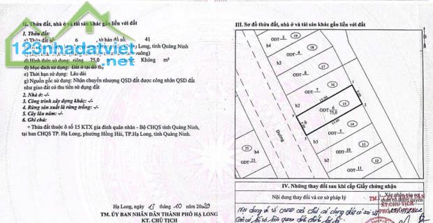 Bán Đất Chân Dốc FLC Cột 3,P.Hồng Hải. DT:75m2,MT:5m.H:Tây Nam !!! - 2