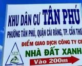 C.G Bán Nền 85m2 đường A5 KDC Tân Phú, Cái Răng, Cần Thơ. (Cách Chợ 586 chỉ 2km)