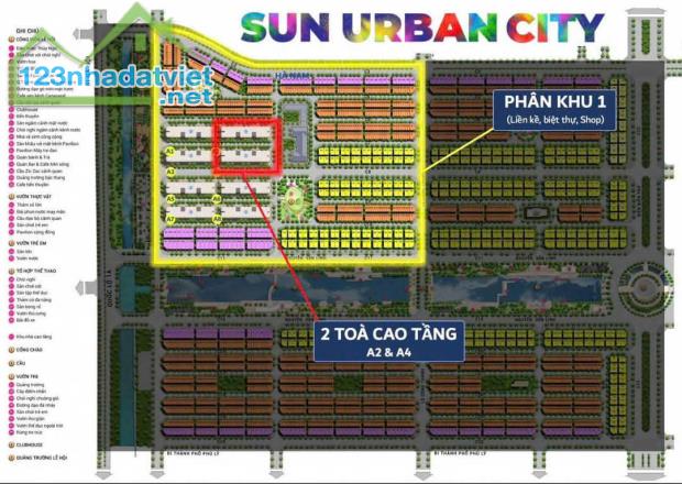 🔥 SẮP RA MẮT VỊ TRÍ HOT NHẤT DỰ ÁN - THUỘC PHÂN KHU 1 TẠI SUN URBAN CITY HÀ NAM 🔥
🔵 - 1