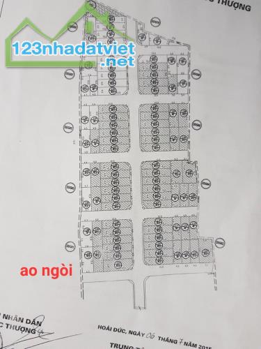 Bán lô góc 83.5 m2 đất đấu giá Ao Ngòi, Đức Thượng, Hoài Đức.